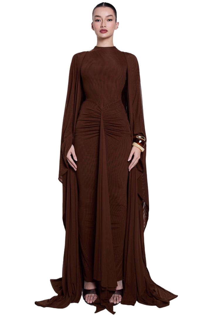Earth Muse Draped Gown
