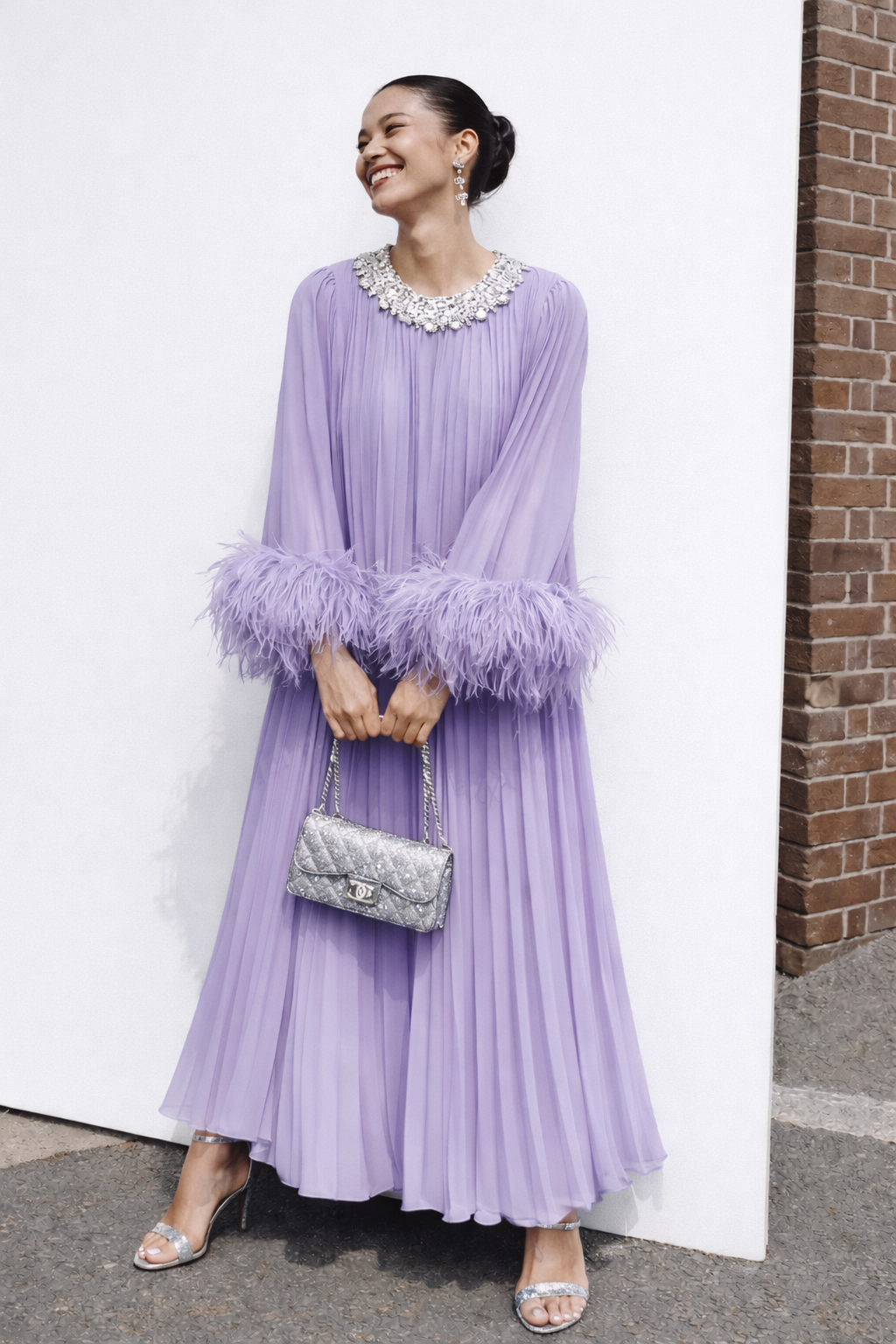 AURÉLIE PLISSÉ GOWN