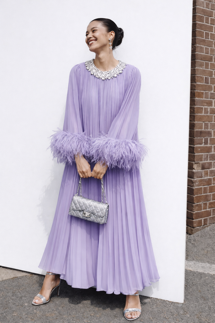 AURÉLIE PLISSÉ GOWN