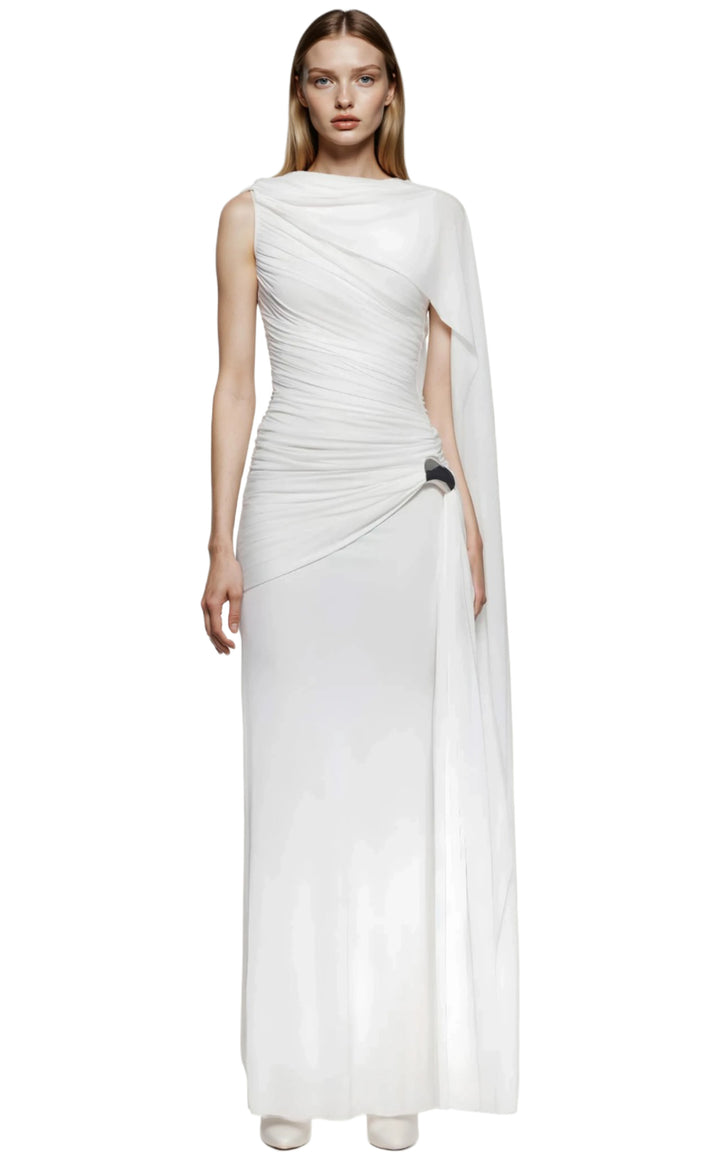 Alnilam Veil Draped Gown