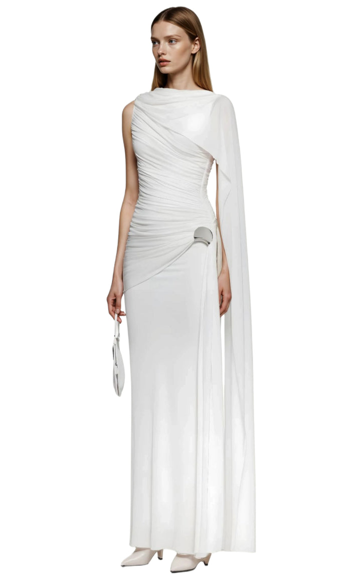 Alnilam Veil Draped Gown