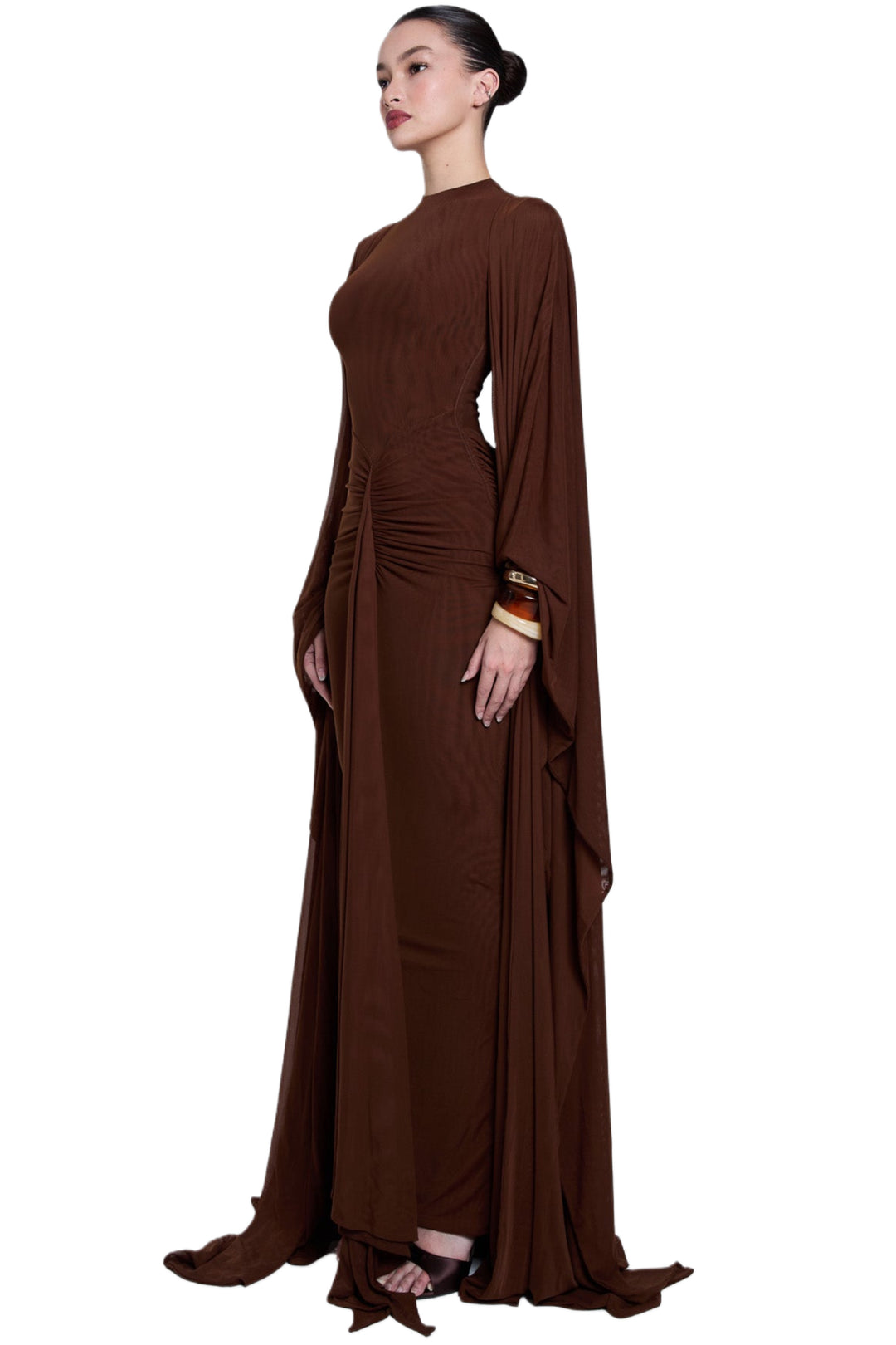 Earth Muse Draped Gown