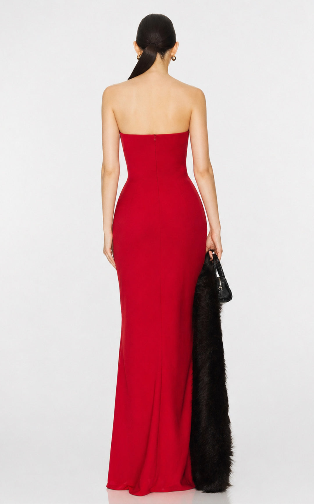 DRAPED VEIL GOWN