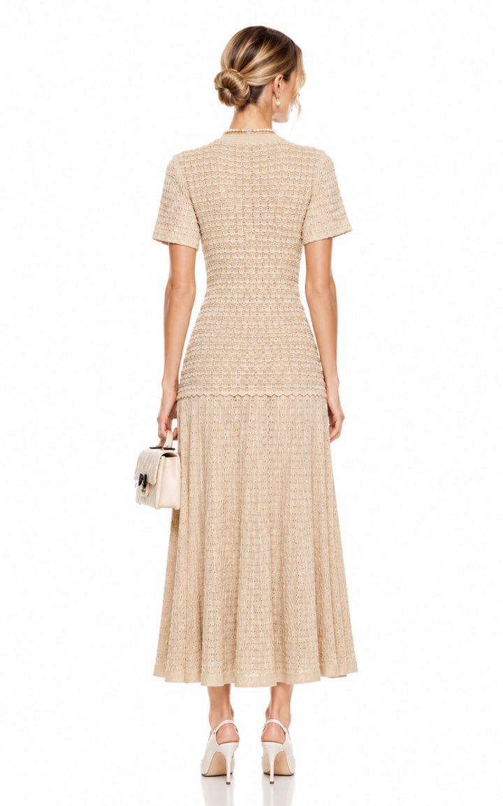 Pearl Blossom Knit Dress