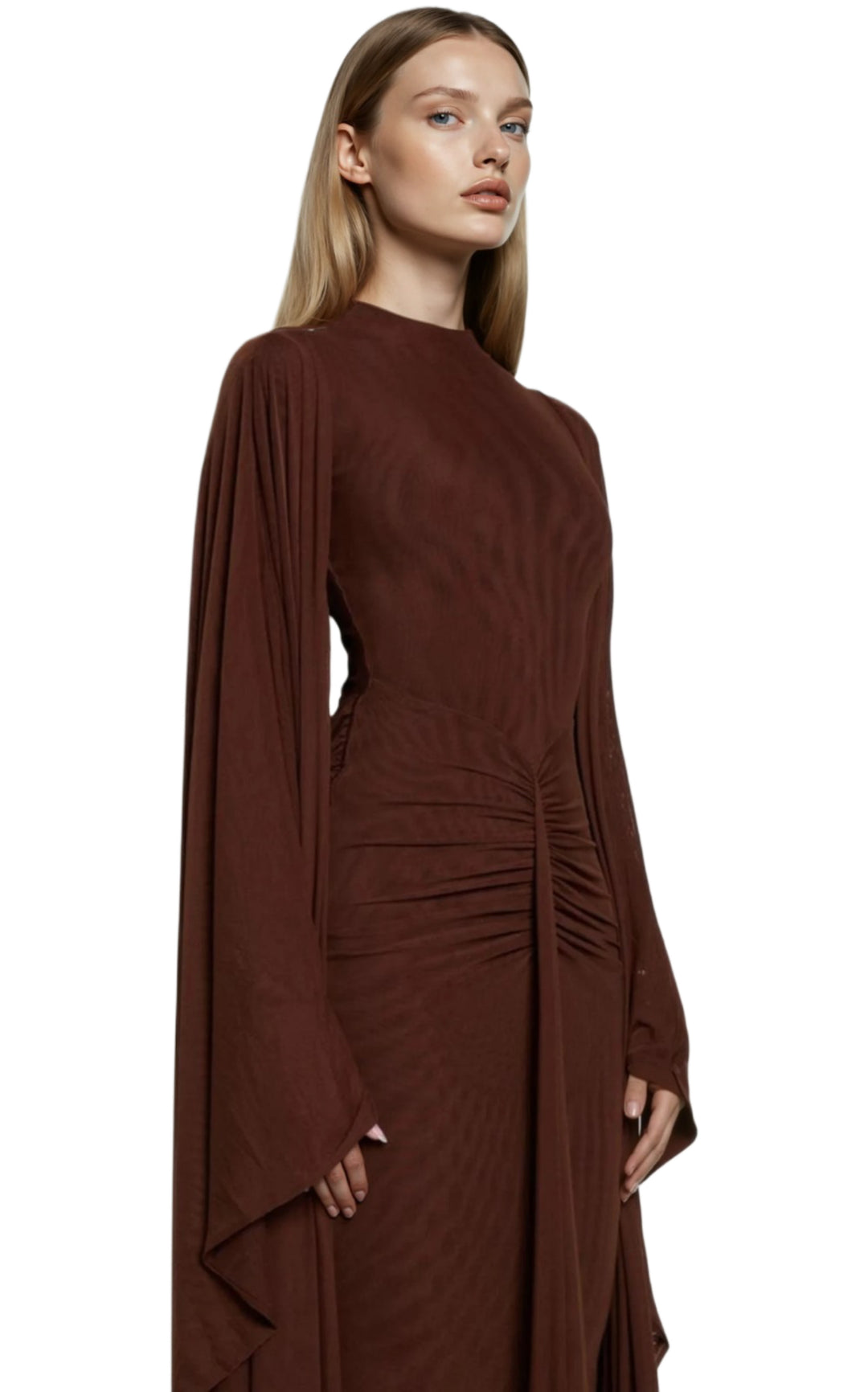 Earth Muse Draped Gown