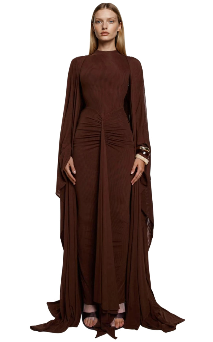Earth Muse Draped Gown