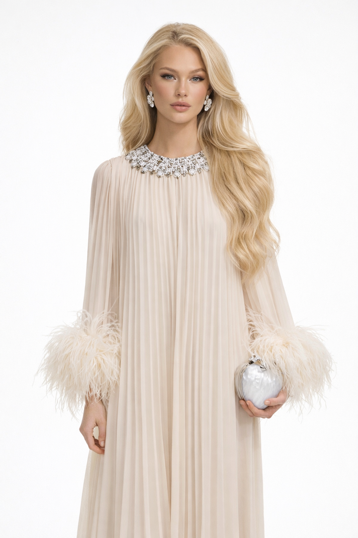 AURÉLIE PLISSÉ GOWN
