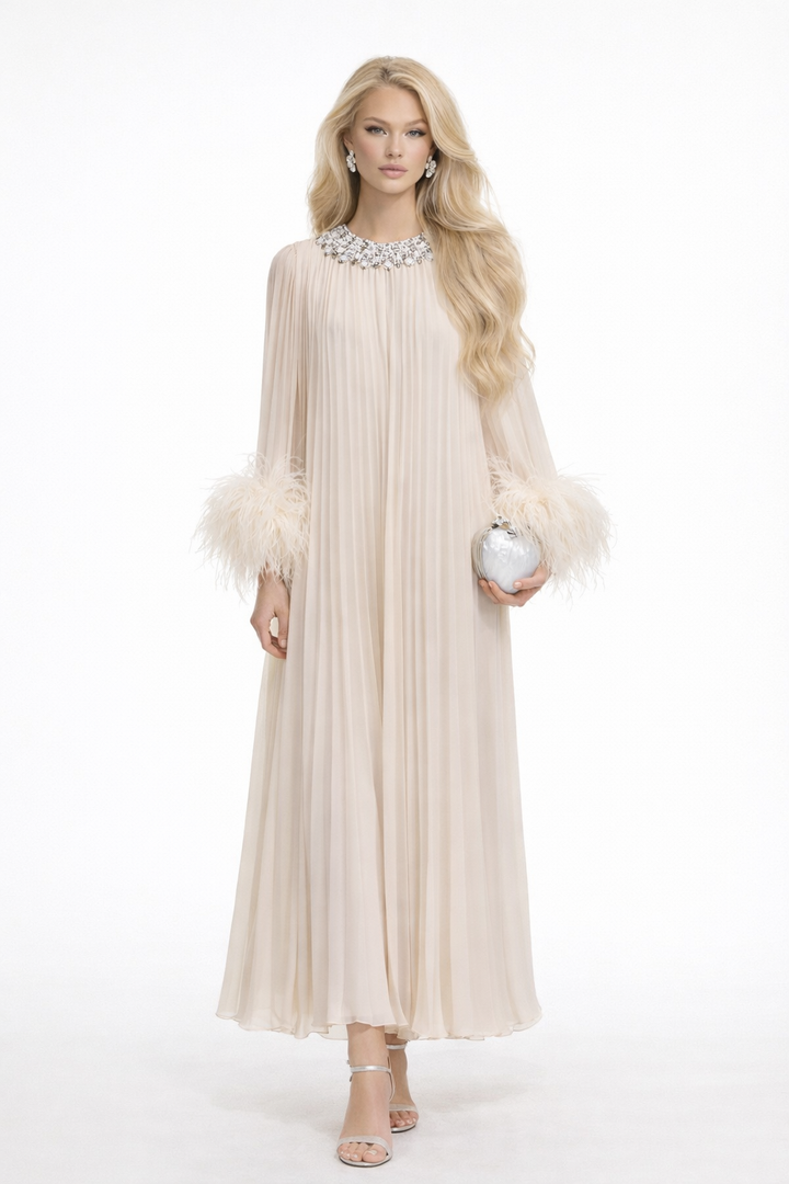 AURÉLIE PLISSÉ GOWN