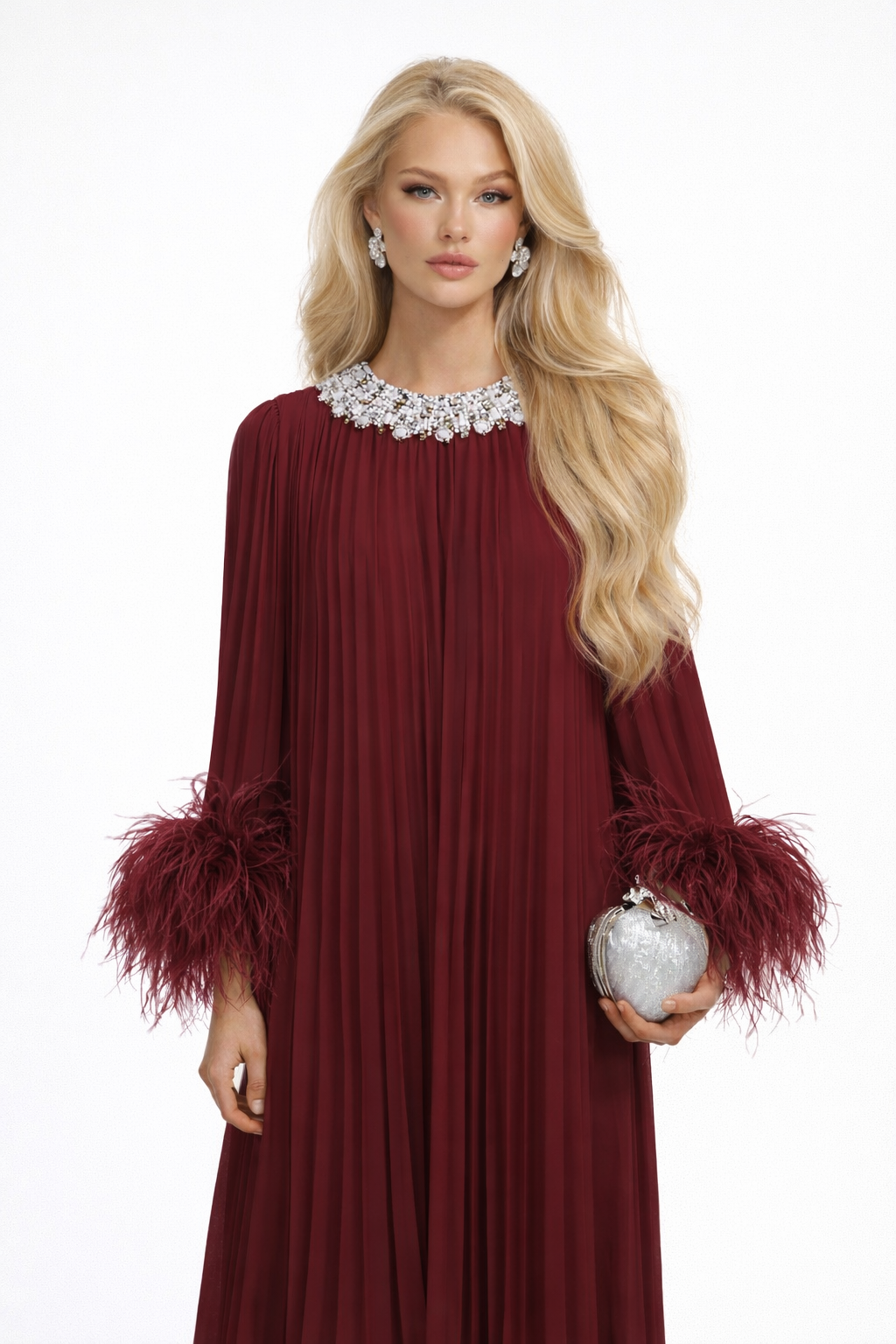 AURÉLIE PLISSÉ GOWN