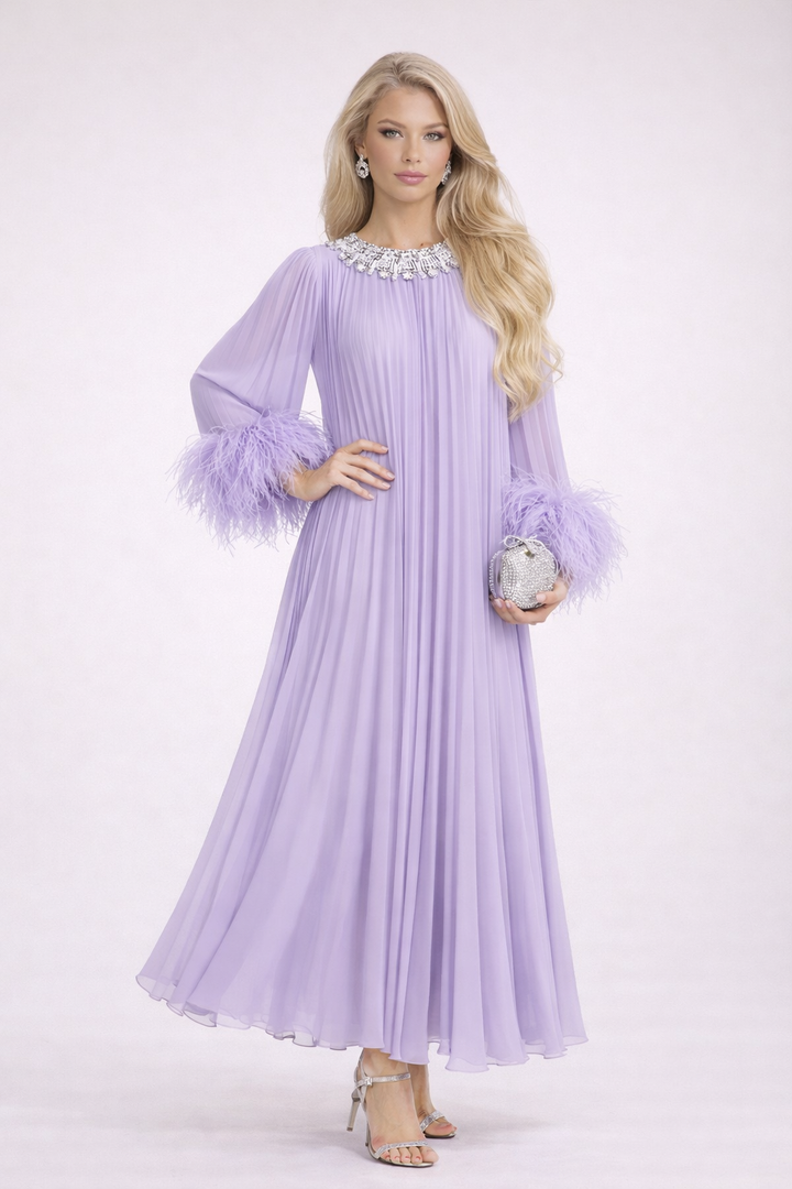 AURÉLIE PLISSÉ GOWN
