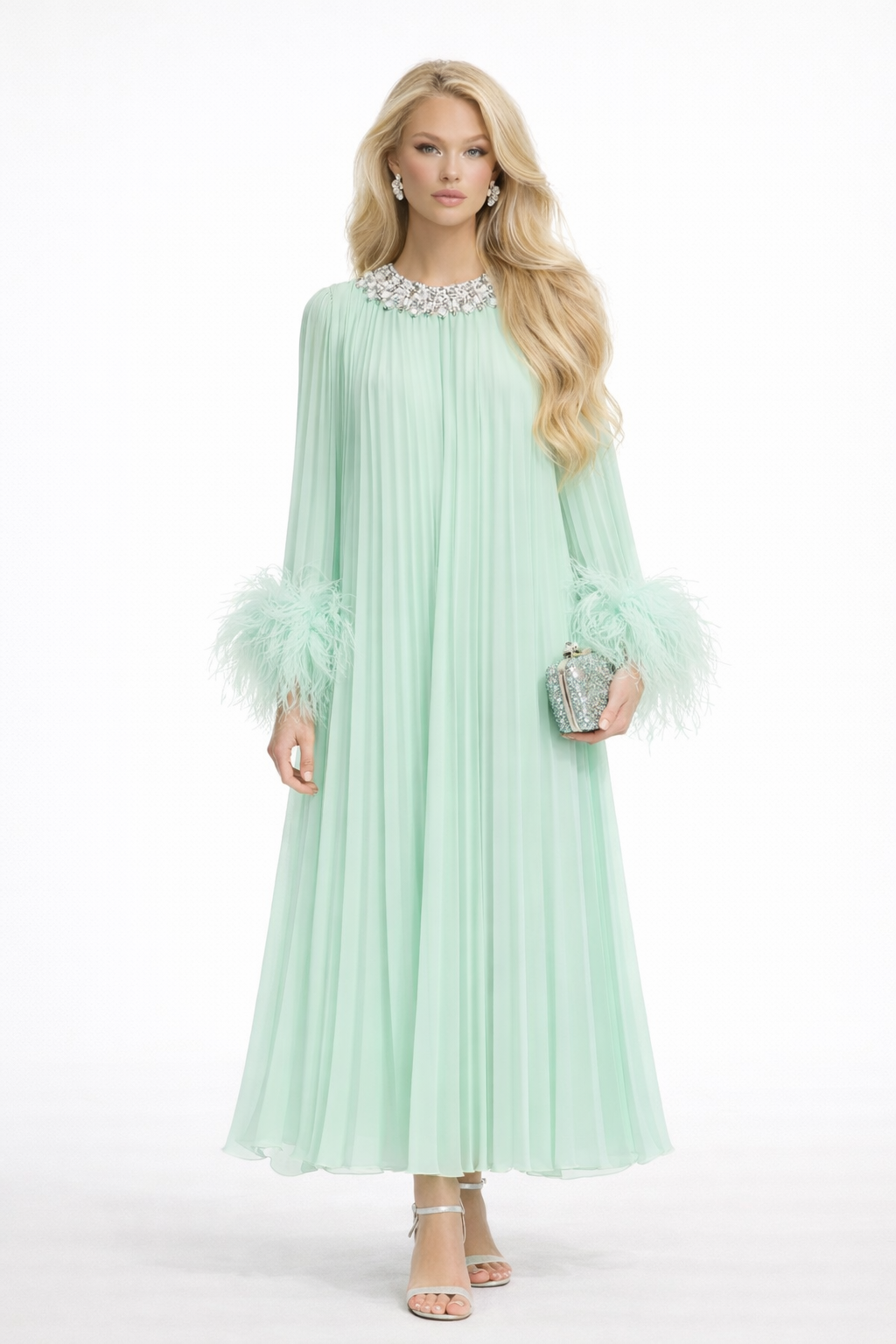 AURÉLIE PLISSÉ GOWN