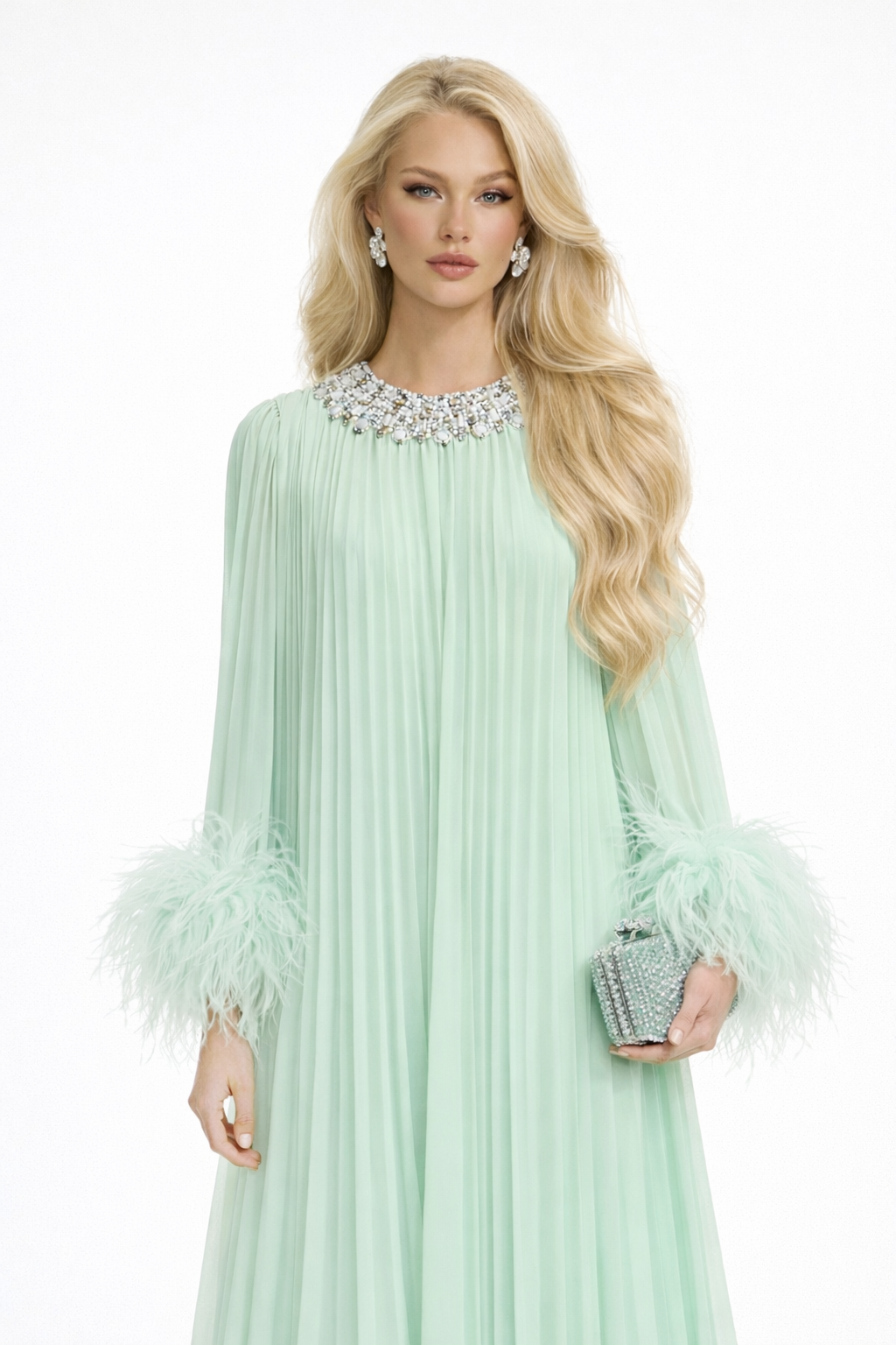 AURÉLIE PLISSÉ GOWN
