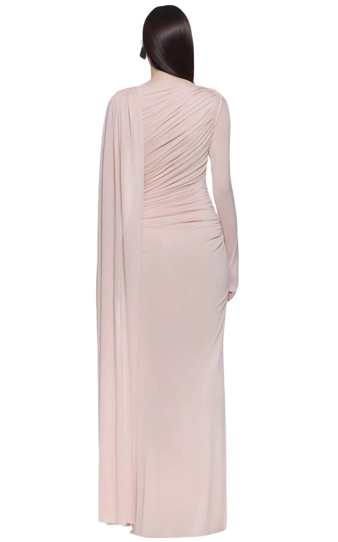 Rose Veil Draped Gown