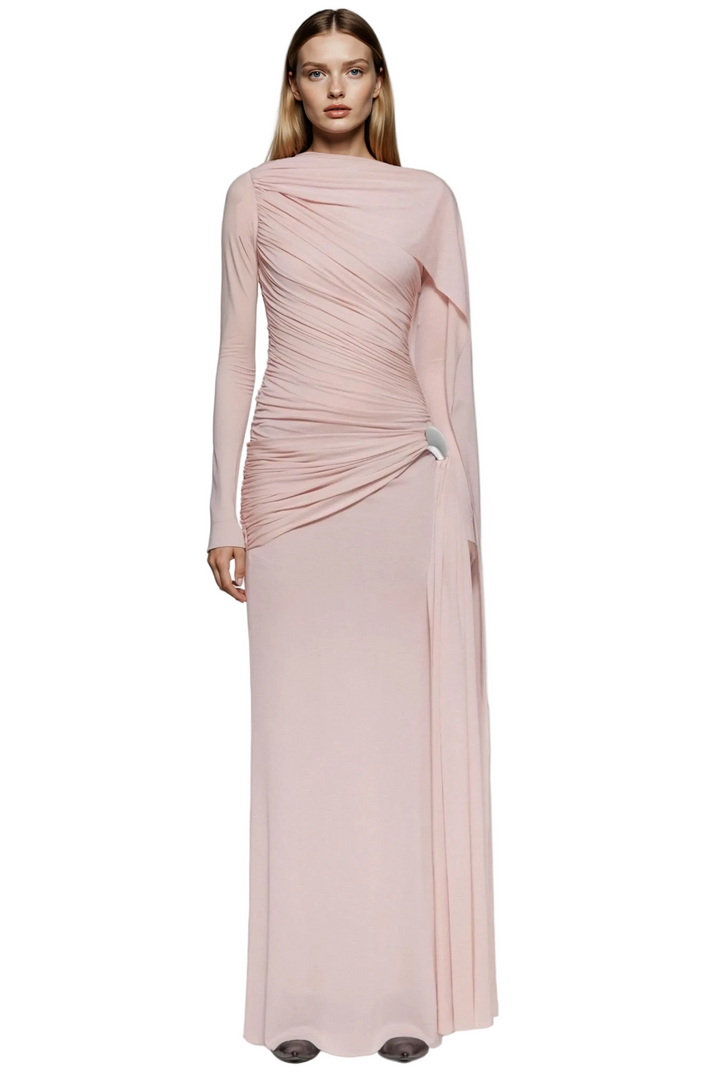 Alnitak Veil Draped Gown Long Sleeves