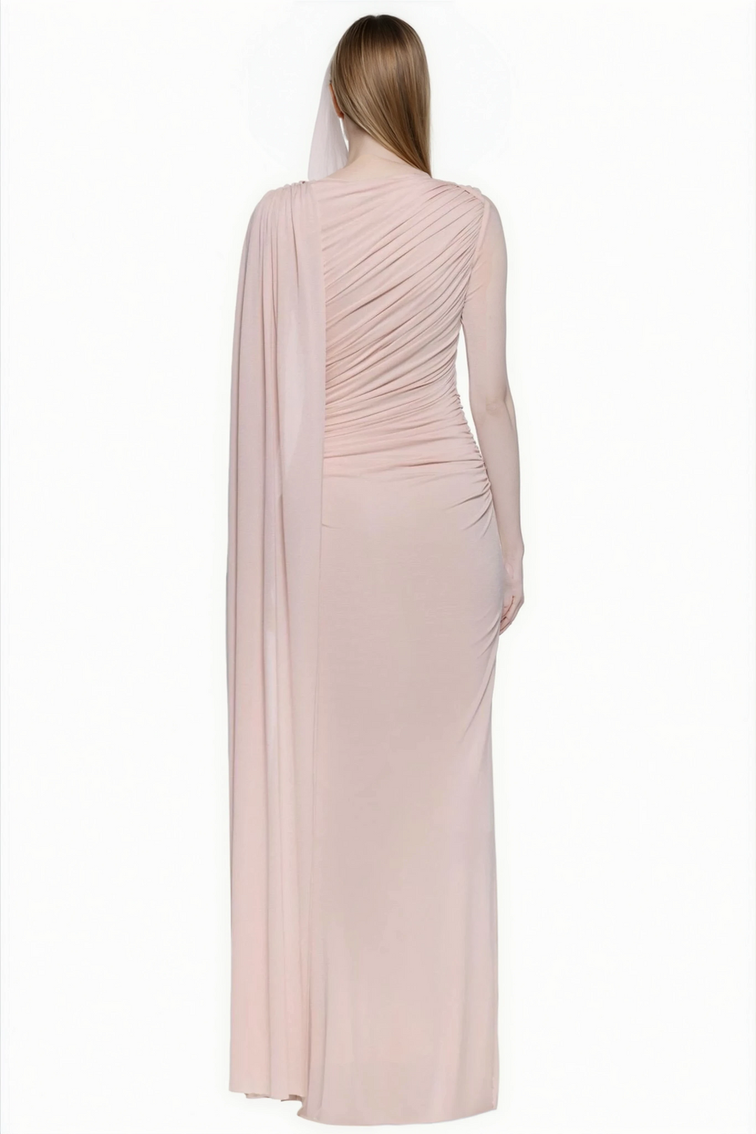 Alnitak Veil Draped Gown Long Sleeves